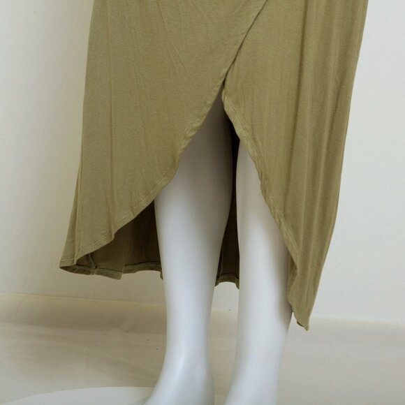 NWT And Now This Knit Sleeveless Wrap High Low Midi Dress - Picture 5 of 15